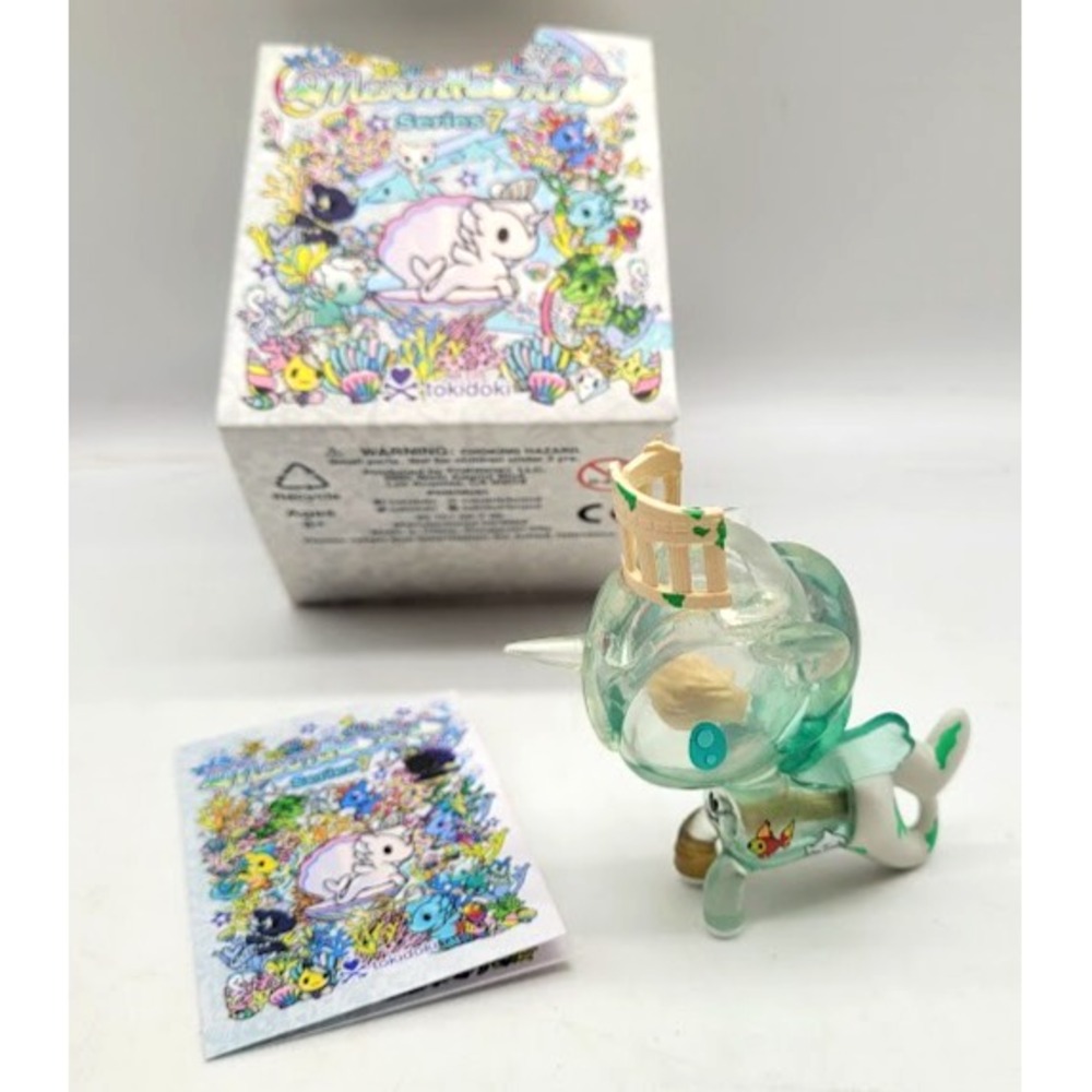 TokiDoki Mermicorno Series 7 Atlantis Figure w/ Box & Insert Card Collector Fish